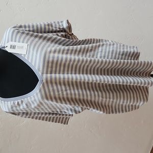 BNWT-UNIVERSAL STANDARD medium v rex  striped shirt